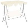Replacement Canopy for Garden Swing Cream 74"/66.1"x43.3"/57.1"