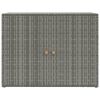 Garden Storage Cabinet Gray 39.4"x21.9"x31.5" Poly Rattan