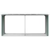 Garden Log Storage Shed Galvanized Steel 129.9"x36.2"x60.2" Green