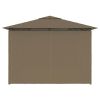 Garden Marquee with Curtains 13.1'x9.8' Taupe 0.6 oz/ft²