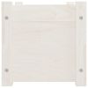 Garden Planter White 23.6"x12.2"x12.2" Solid Wood Pine