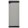 Garden Storage Cabinet with 1 Shelf Gray and Black 13.8"x15.7"x33.5"