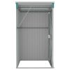 Wall-mounted Garden Shed Green 46.5"x39.4"x70.1" Galvanized Steel