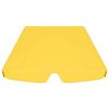 Replacement Canopy for Garden Swing Yellow 74"/66.1"x43.3"/57.1"