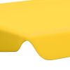 Replacement Canopy for Garden Swing Yellow 74"/66.1"x43.3"/57.1"