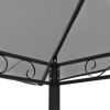 Garden Pavilion with Table and Benches 8.2'x4.9'x7.8' Anthracite