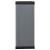 Garden Storage Cabinet with 1 Shelf Gray and Black 13.8"x15.7"x33.5"