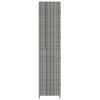 Garden Storage Cabinet Gray 23.2"x15.7"x70.9" Poly Rattan