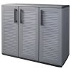 Garden Storage Cabinet Gray and Black 40.2"x14.6"x33.1" PP