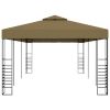 Garden Gazebo 19.7'x9.8'x8.9' Taupe 0.6 oz/ft²