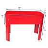 Elevated garden bed.metal elevated outdoor flowerpot box.suitable for backyard and terrace.large flowerpot.suitable for vegetable and flower Red x 2
