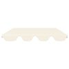 Replacement Canopy for Garden Swing Cream 74"/66.1"x43.3"/57.1"