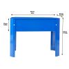 Elevated garden bed metal elevated outdoor flowerpot box suitable for backyard and terrace large flowerpot suitable for vegetable and flower Blue*2