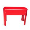 Elevated garden bed.metal elevated outdoor flowerpot box.suitable for backyard and terrace.large flowerpot.suitable for vegetable and flower Red x 2