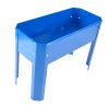 Elevated garden bed metal elevated outdoor flowerpot box suitable for backyard and terrace large flowerpot suitable for vegetable and flower Blue*2