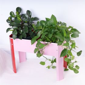 Mini Elevated garden bed, metal elevated outdoor flowerpot box, suitable for backyard and terrace, large flowerpot, suitable for vegetable and flower (Color: as Pic)