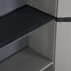 Garden Storage Cabinet with 3 Shelves Gray&Black 26.8"x15.7"x66.1"