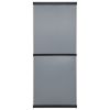 Garden Storage Cabinet with 3 Shelves Gray&Black 26.8"x15.7"x66.1"